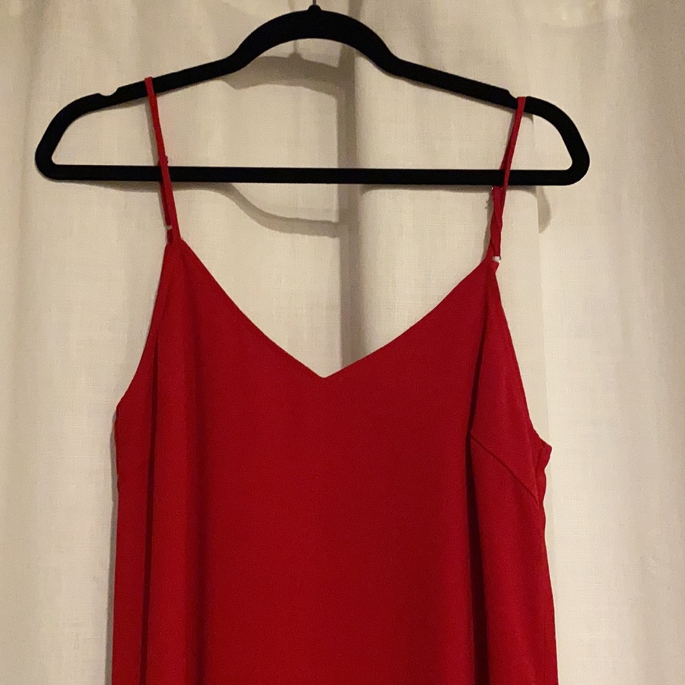 Red High-Low Maxi Dress - Picture 9 of 9